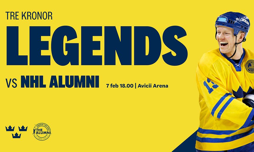 Tre Kronor Legends vs. NHL Alumni 7.2.2025